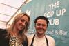 Joycelyn Neve, Managing Director of the Seafood Pub Company, with executive chef Antony Shirley