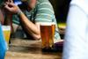 Pub garden beer pints