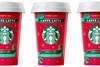Caffe Latte Starbucks red cup festive chilled coffee