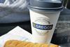 Greggs sausage roll coffee