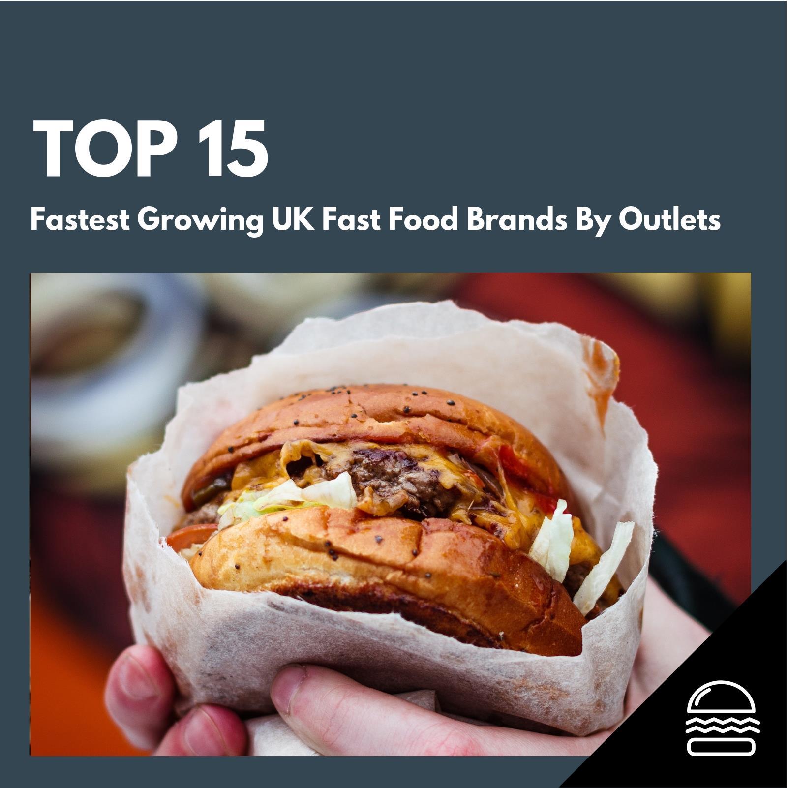 Top 15 fastest growing UK fast food brands by outlets May 2020 ODI
