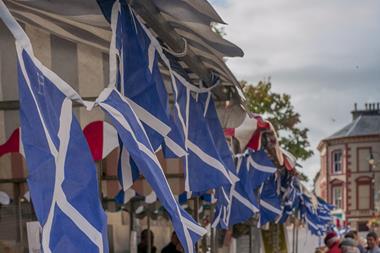 Scottish flag Scotland saltire