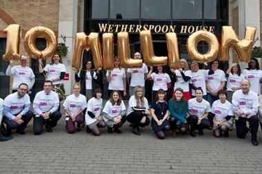 Wetherspoon's raised £10m for CLIC Sargent