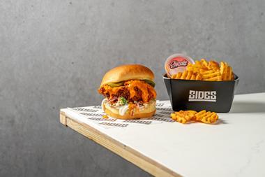 mango-peri-peri-chicken-burger-with-waffle-fries
