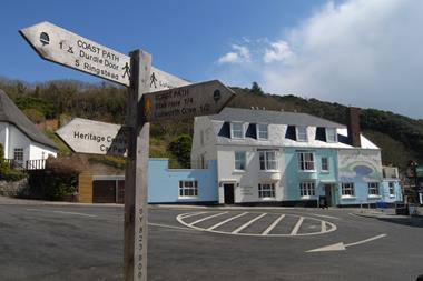 Hall & Woodhouse pub the Lulworth Cove Inn