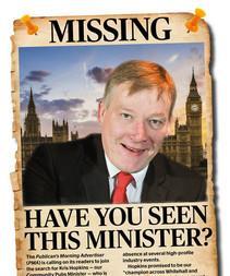 Have you seen this man? Kris Hopkins, community pubs minister