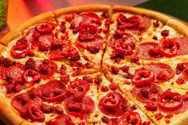 Ultimate Spicy Sausage pizza - Domino's  2100x1400