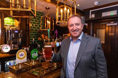 Nick Mackenzie, CEO of Greene King, Coronation Ale