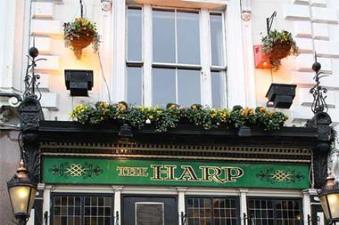 The Harp pub in Covent Garden