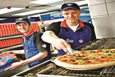 Domino Pizza From oven