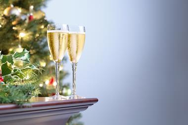 Christmas champagne sparkling wine prosecco