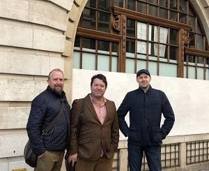 Simon Webster, CEO of Thornbridge Brewery, Jamie Hawksworth and Jonathon Holdsworth, Owners of Pivovar.