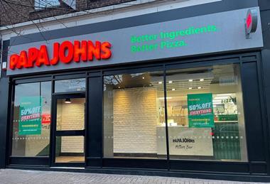 Papa Johns new look branding