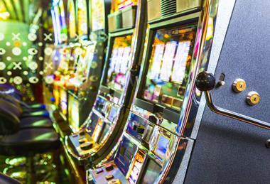 Slot machines - stock photo