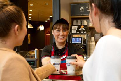 Greggs staff barista
