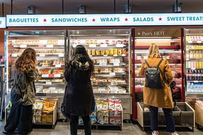 Pret - Chilled unit at store in Balham, south London - 2100x1400