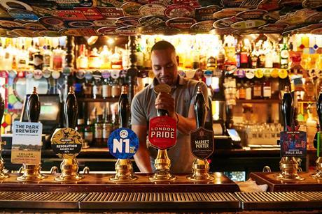 Fuller's The Harp bar