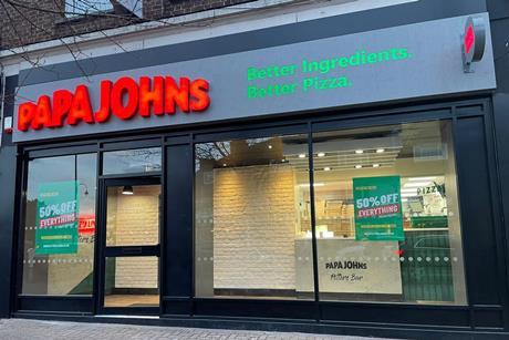 Papa Johns new look branding