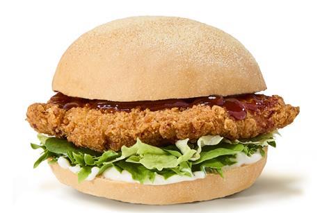 Greggs BBQ chicken burger