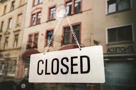 closed shop sign