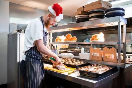 Christmas chef restaurant